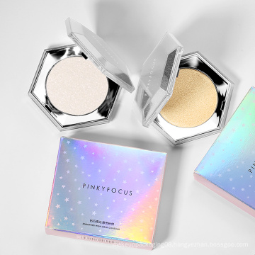 Shimmer Glitter Highlighter Beautiful to shine Makeup Private Label Pressed Powder Highlighter